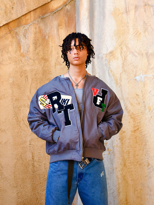 GREY "MOBB FAST" RACE JACKET