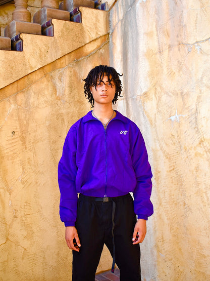 PURPLE "PRAY" WINDBREAKER JACKET