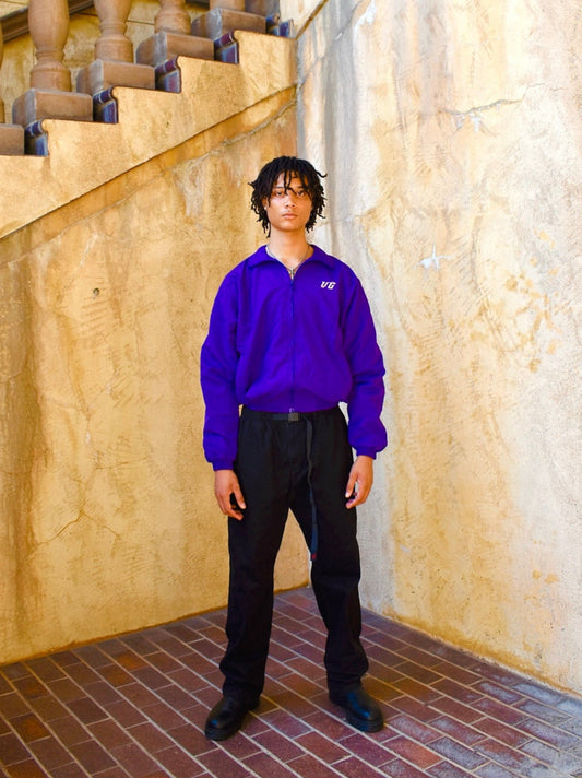 PURPLE "PRAY" WINDBREAKER JACKET