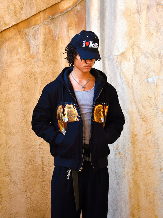 BLACK "PHOENIX" WORK JACKET