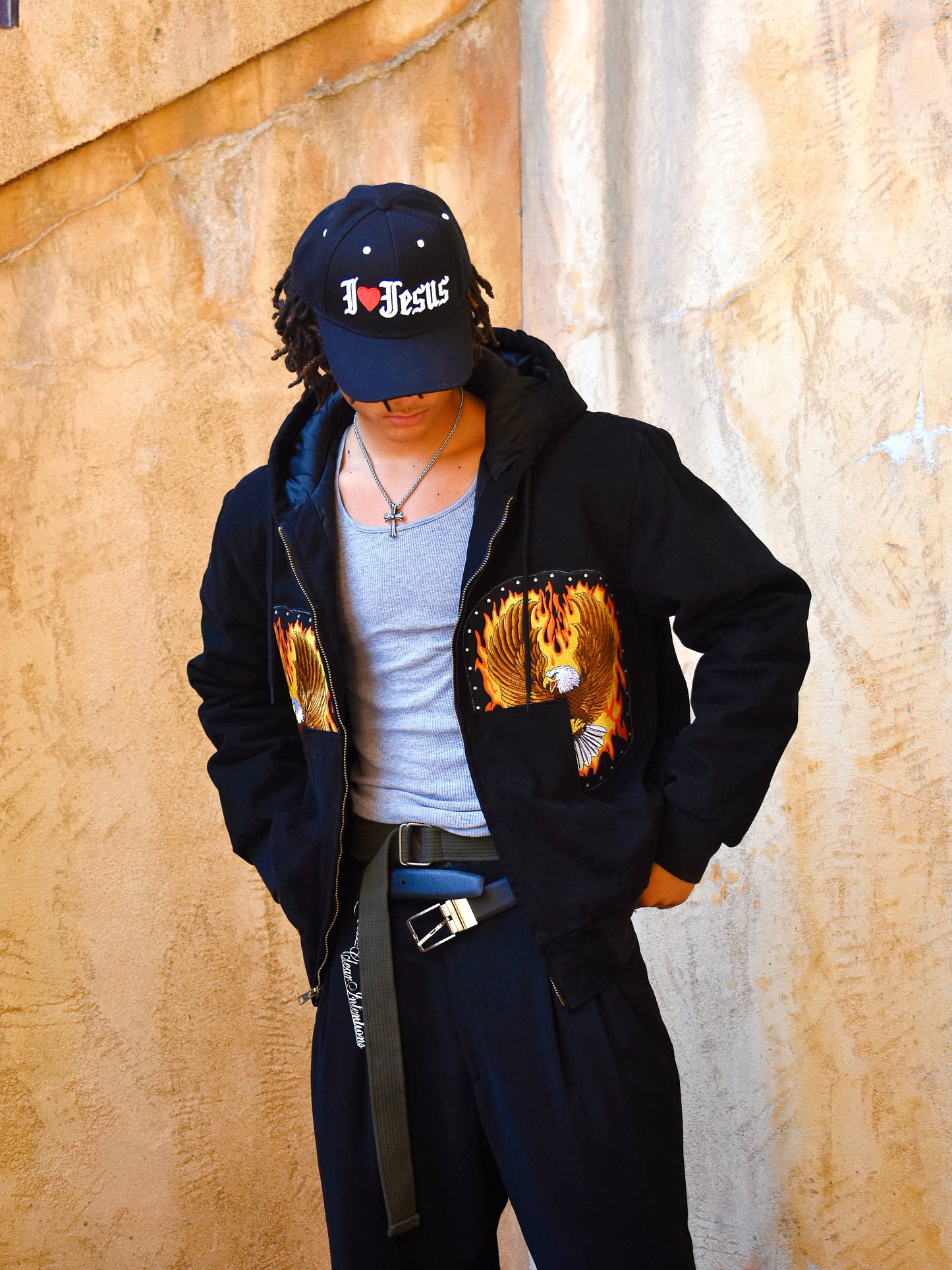 BLACK "PHOENIX" WORK JACKET